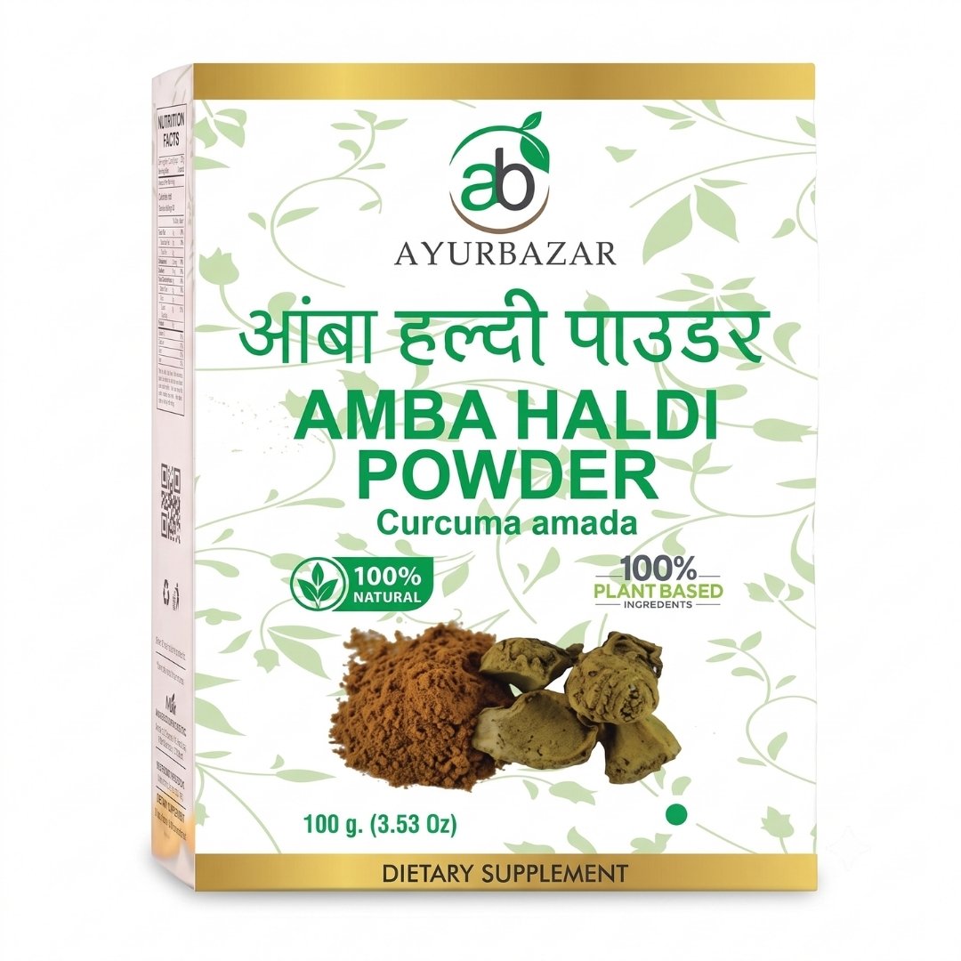 Amba Haldi Powder (Curcuma amada) 100g by Ayur Bazar