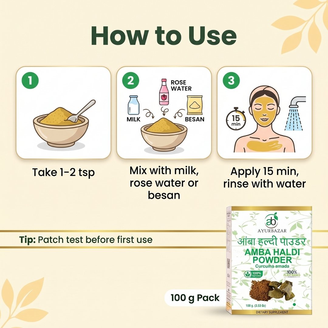 Amba Haldi Powder (Curcuma amada) 100g - image 5
