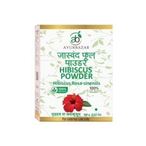 Hibiscus Flower Powder (Hibiscus rosa-sinensis) 100g by Ayur Bazar