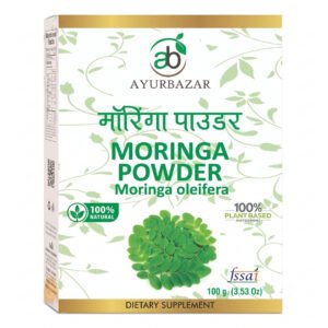 Moringa Leaf Powder (Moringa oleifera) 100g by Ayur Bazar