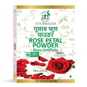 Rose Petal Powder (Rosa centifolia) 100g by Ayur Bazar