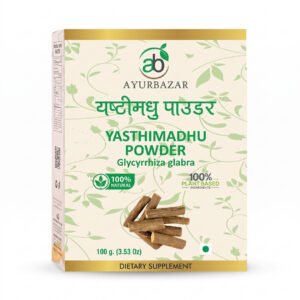 Yashtimadhu Powder (Glycyrrhiza glabra) 100g by Ayur Bazar